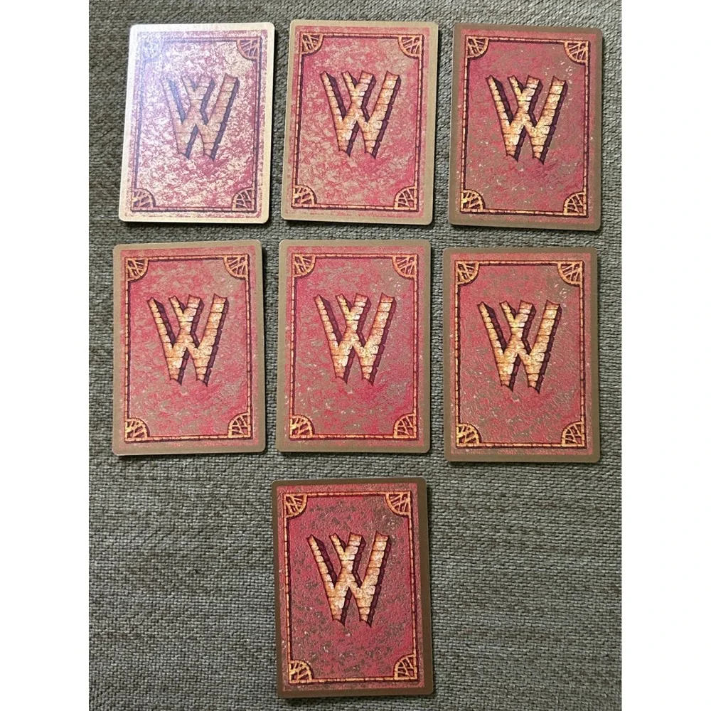 7pc Vintage 1994 Wyvern CCG Battle Action Cards Firebreathing Sacrifice US Games